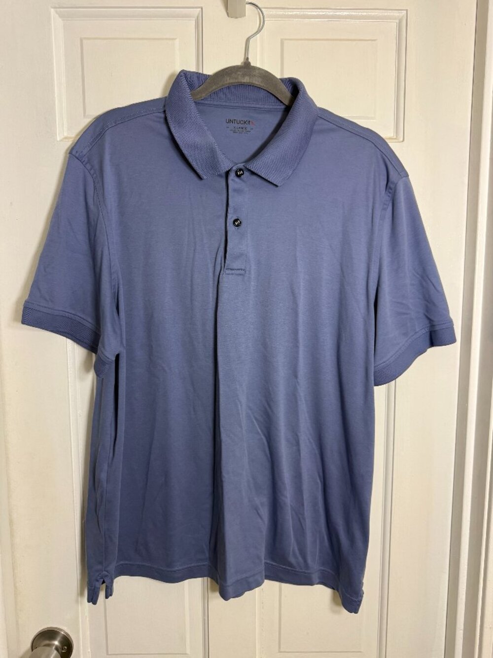 UNTUCKit Wrinkle-Free Damaschino Polo - Medium Blue